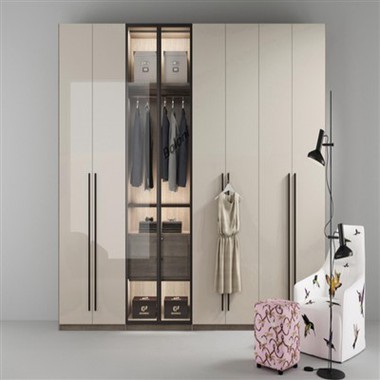 Bingkai Aluminium Dibina-dalam Almari Pakaian